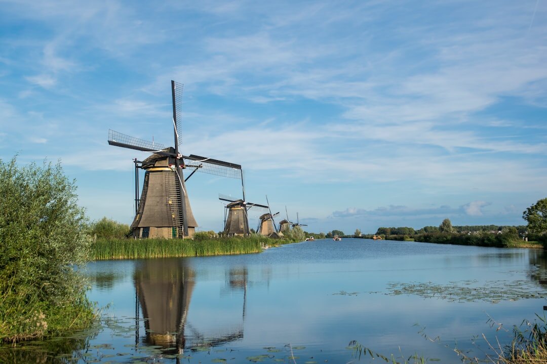 dutch windmill landscape